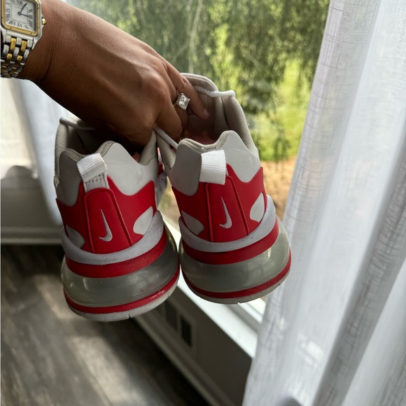 Nike air max 270 react SE white red 9.5 - Picture 4 of 5